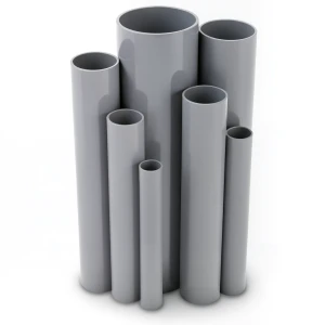 مواسير UPVC ضغط اسمي 2.5 بار قطر خارجي 710 مم سمك 5.7 مم لون رمادي