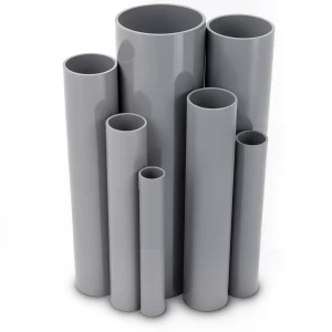 مواسير UPVC ضغط اسمي 2.5 بار قطر خارجي 710 مم سمك 5.7 مم لون رمادي