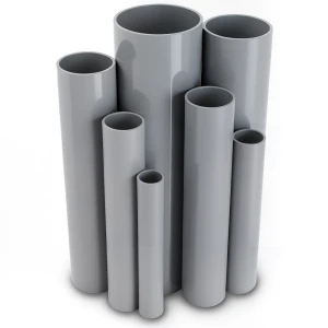 UPVC Pipes 2.5 Bar Pressure 800 mm Diameter 6.4 mm Thickness Gray
