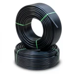 Al-Rajhi HDPE Pipes PE 80 Pressure 8 Bar Outside Diameter 20 mm Thickness 3 mm Black