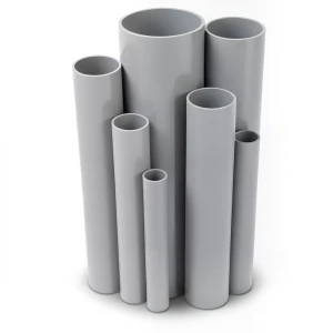 UPVC Pipes 2.5 Bar Pressure 800 mm Diameter 6.4 mm Thickness Gray