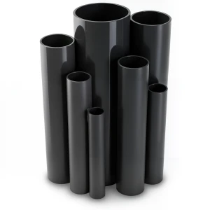 UPVC Pipes 2.5 Bar Pressure 800 mm Diameter 6.4 mm Thickness Black