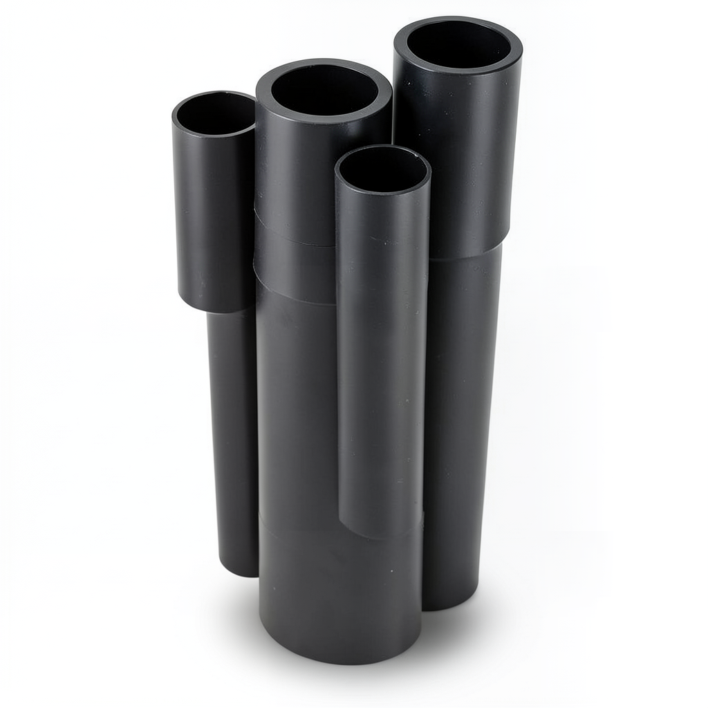 مواسير HDPE PE 80 ضغط 16 بار قطر 160 مم سمك 17.9 مم لون أسود