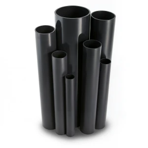 مواسير UPVC ضغط 16 بار قطر خارجي 140 مم سمك 10.4 مم لون اسود