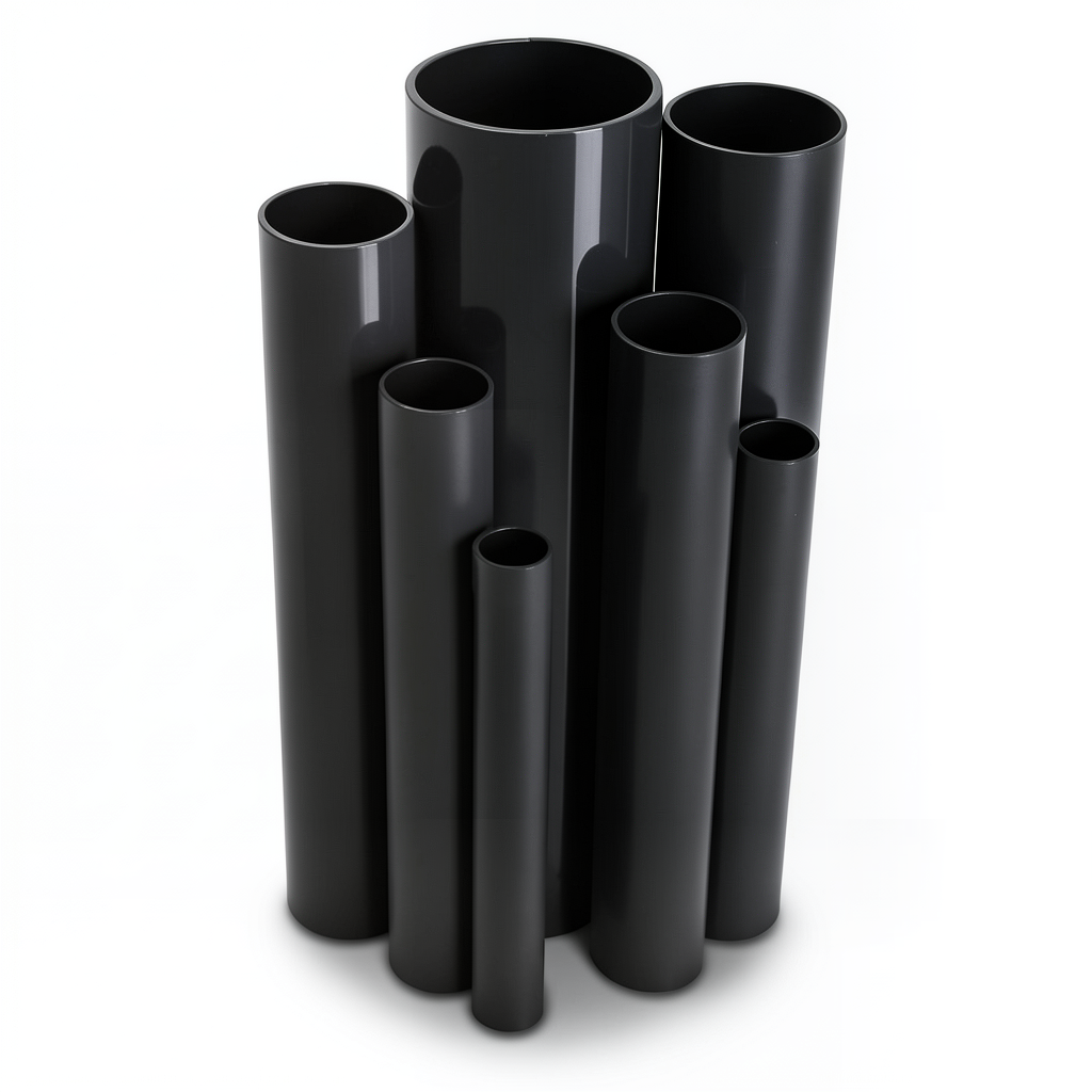 مواسير UPVC ضغط 4 بار قطر خارجي 710 مم سمك 14 مم لون أسود