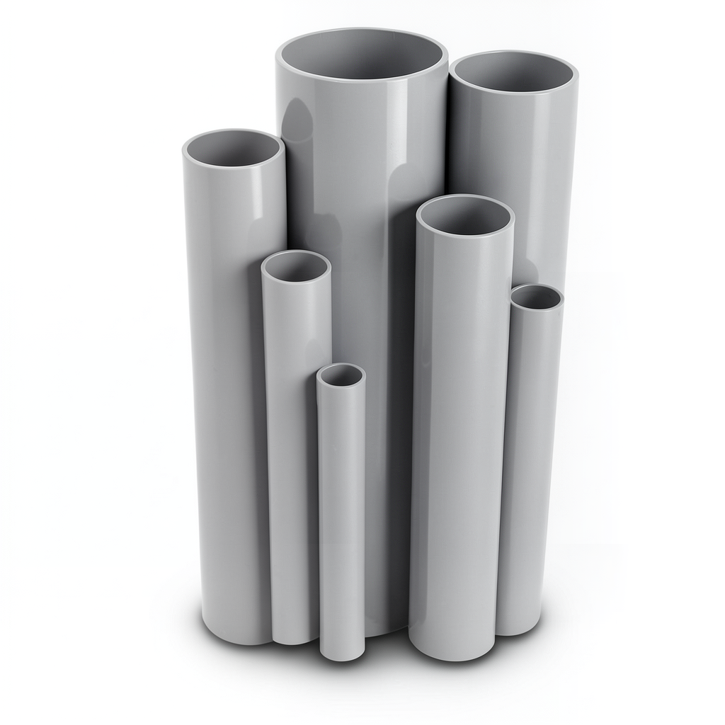 UPVC Pipes Pressure 4 Bar Outside Diameter 710 mm Thickness 14 mm Gray