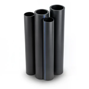 مواسير HDPE البولي ايثيلين PE 80 ضغط 4.8 بار قطر خارجي 630 مم سمك 35.8 مم لون اسود