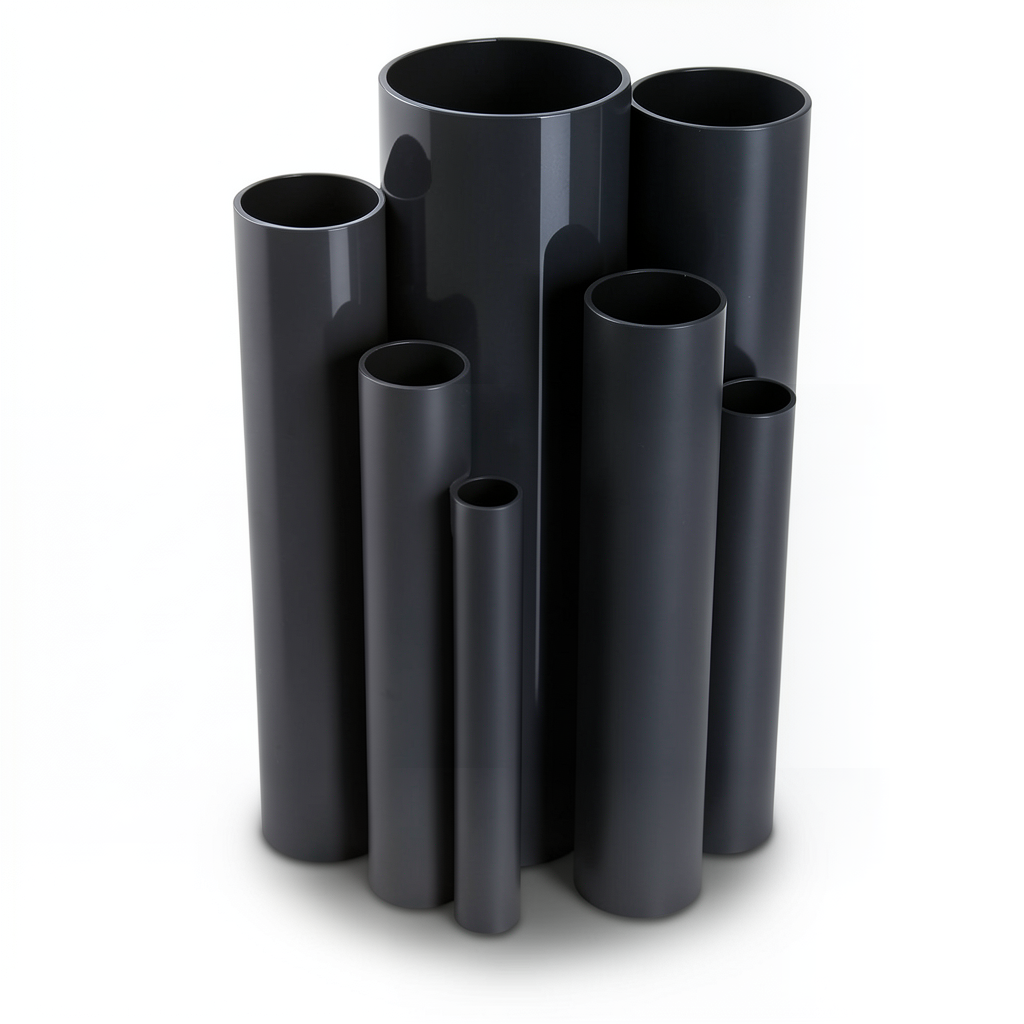 UPVC Pipes Pressure 16 Bar Outside Diameter 140 mm Thickness 10.4 mm Black