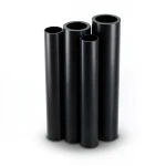HDPE Pipes PE 80 Pressure 16 Bar 200 mm Diameter 22.4 mm Thickness Black
