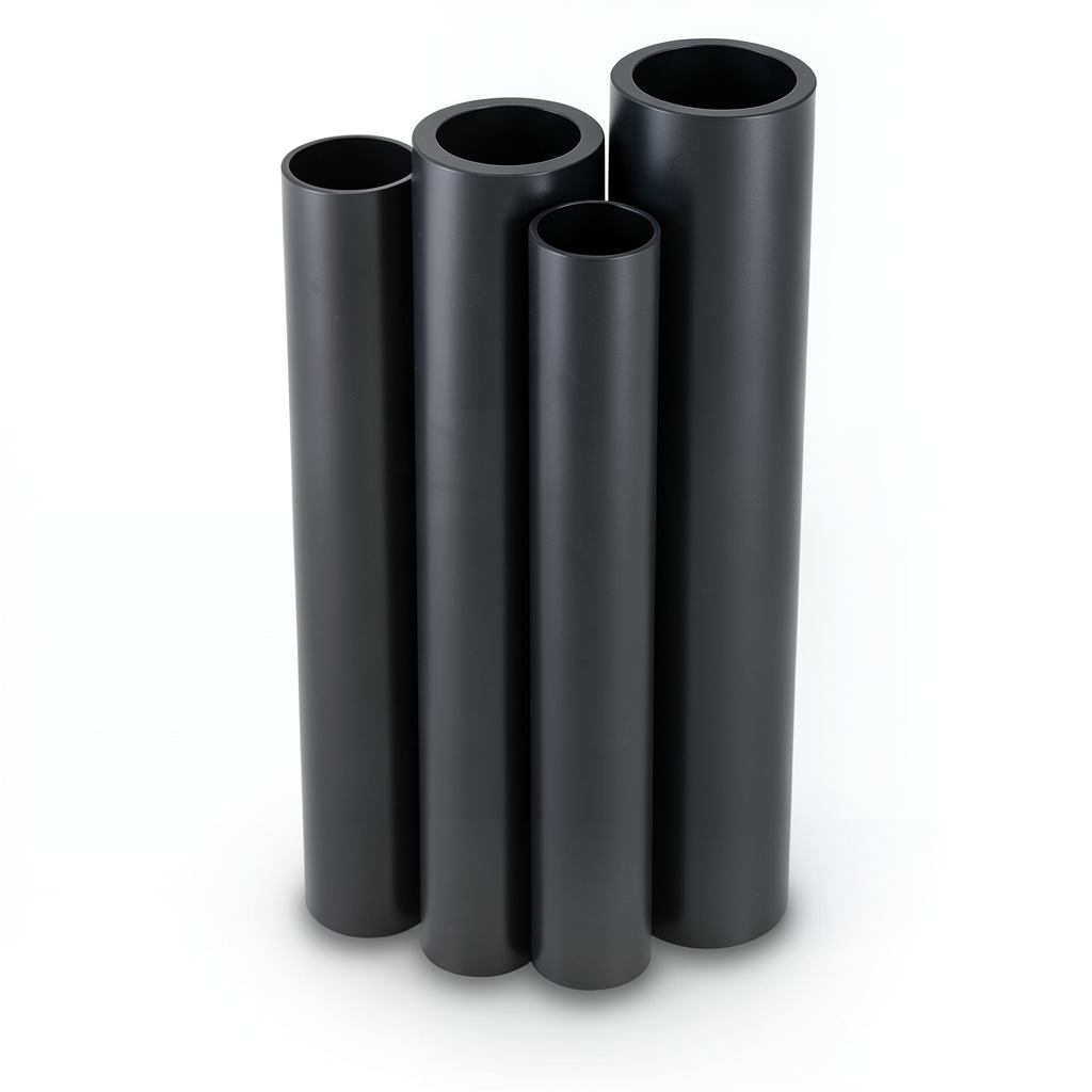 HDPE Pipes PE 80 16 Bar 225 mm Diameter 25.2 mm Thickness Black