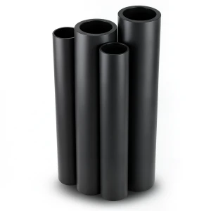 HDPE Pipes PE 80 Pressure 12.5 Bar 400 mm Diameter 36.3 mm Thickness Black