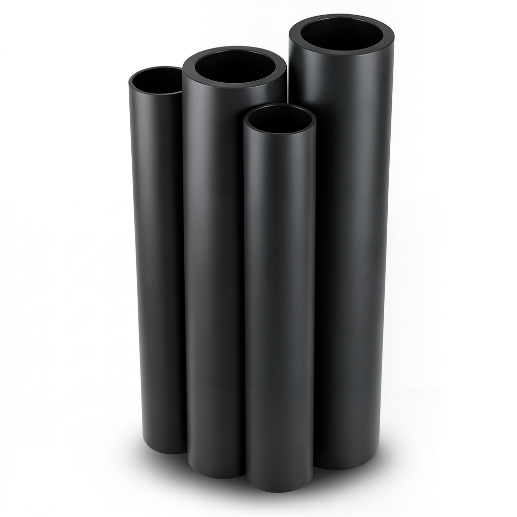 مواسير HDPE PE 80 ضغط 12.5 بار قطر 400 مم سمك 36.3 مم لون أسود