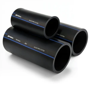 أنابيب HDPE السعودي PE 100 ضغط 16 بار قطر خارجي 450 مم سمك 40.9 مم لون أسود | مصنع أنظمة الانابيب السعودي (SPS)