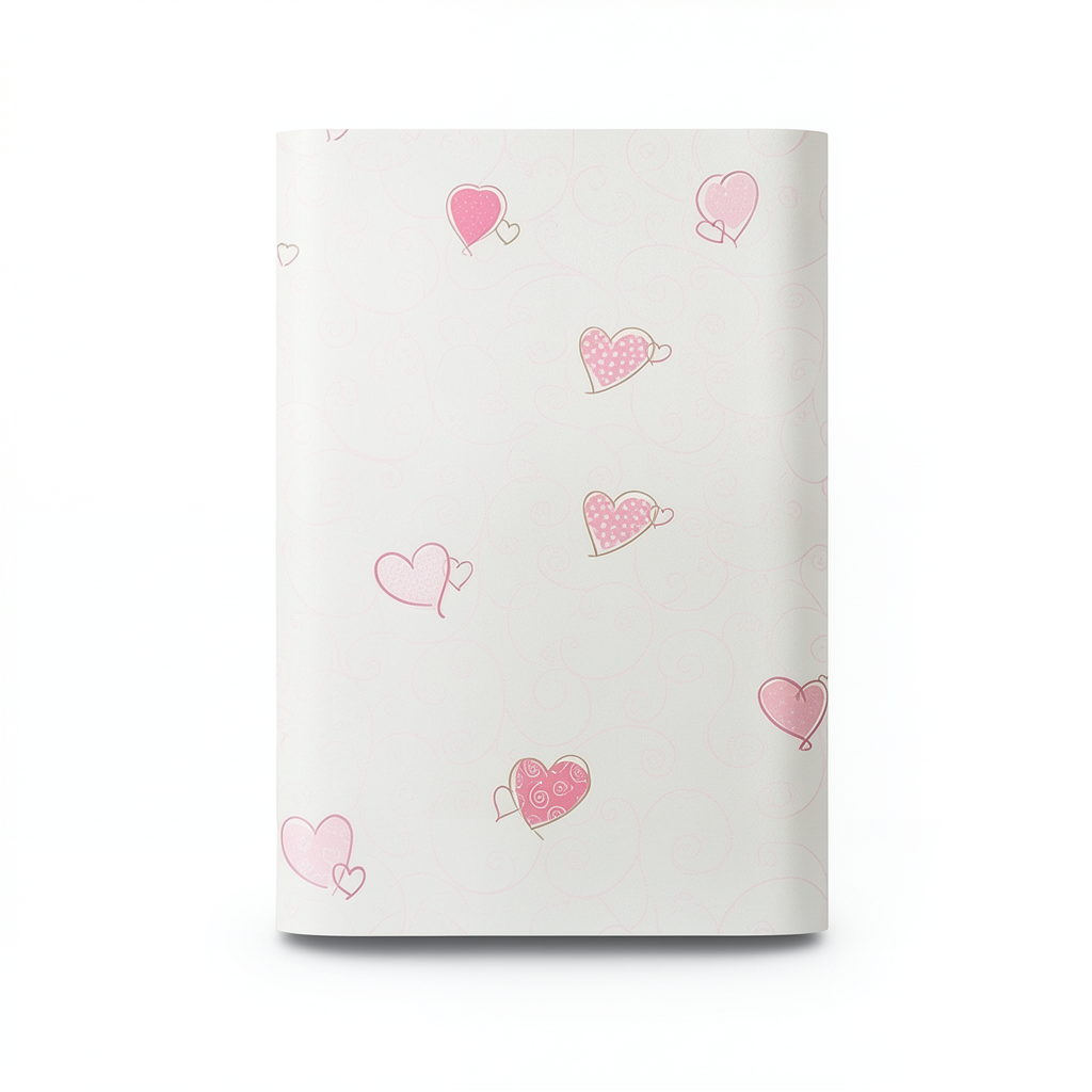 American Wallpaper Youth & Children 10m x 0.53m Off White Pink