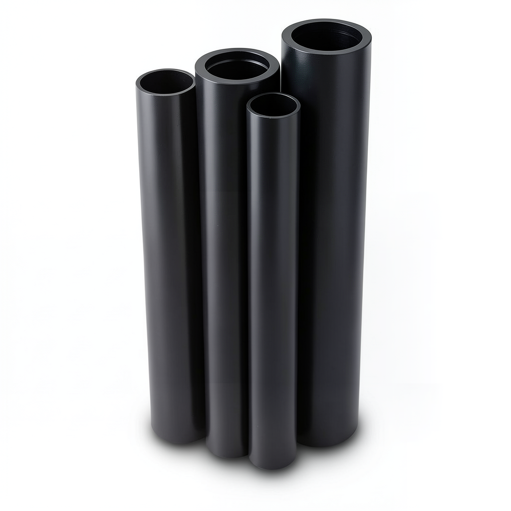HDPE Pipes PE 100 Pressure 10 Bar Outside Diameter 280 mm Thickness 25.4 mm Black