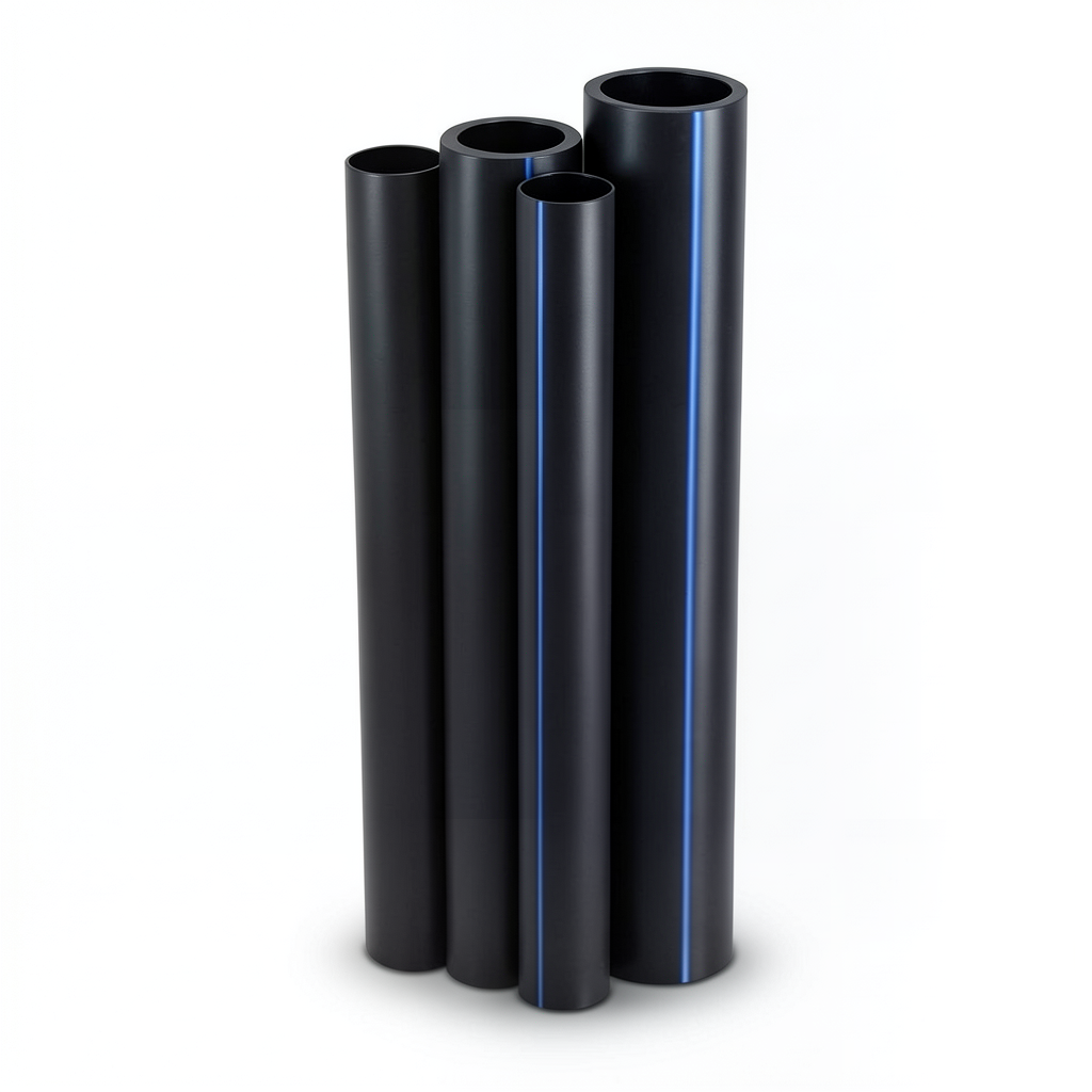 Al-Rajhi HDPE Pipes PE 80 Pressure 12.5 Bar OD 450 mm Thickness 40.9 mm Black