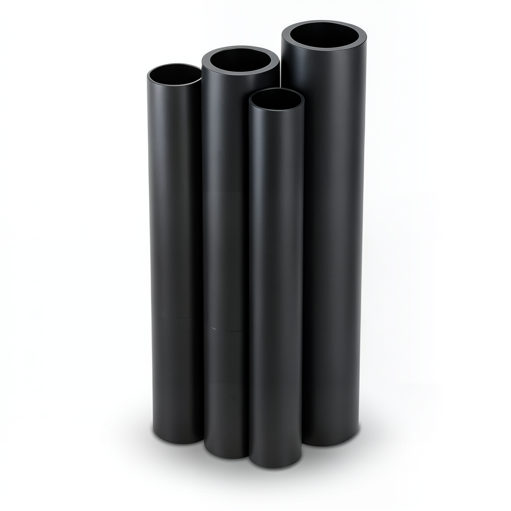HDPE Pipes PE 80 Pressure 12.5 Bar 400 mm Diameter 36.3 mm Thickness Black
