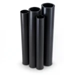 أنابيب HDPE PE 80 ضغط 8 بار قطر 280 مم سمك 25.4 مم لون أسود