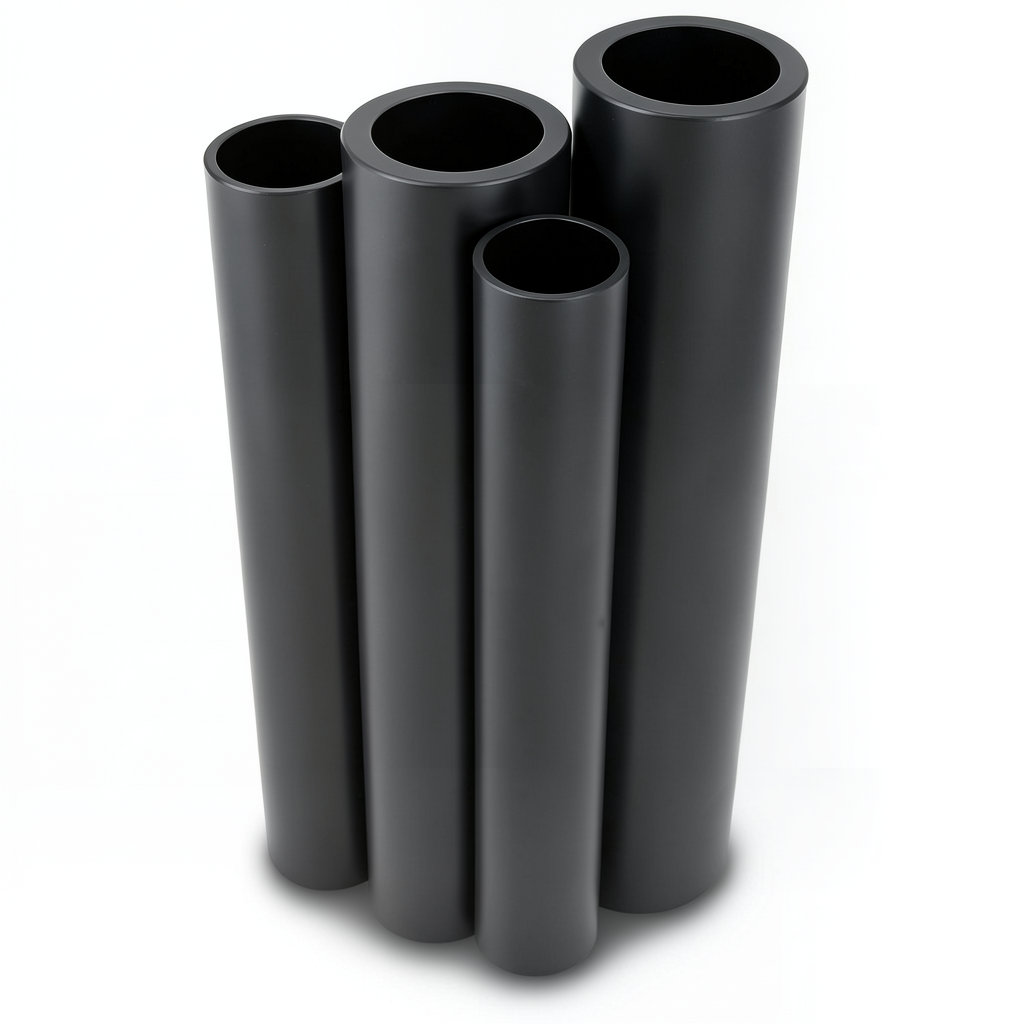 Al-Rajhi HDPE Pipes PE 80 Pressure 12.5 Bar OD 450 mm Thickness 40.9 mm Black