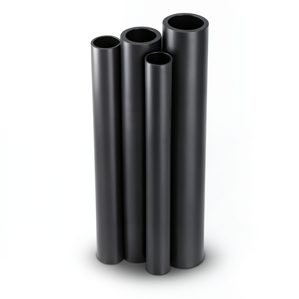 مواسير HDPE PE 100 ضغط 10 بار قطر خارجي 315 مم سمك 28.6 مم لون أسود