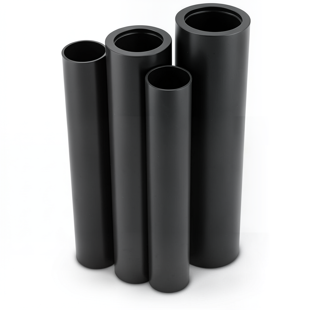 مواسير HDPE PE 80 ضغط 12.5 بار قطر 630 مم سمك 57.2 مم أسود