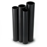 مواسير HDPE PE 80 ضغط 8 بار قطر خارجي 315 مم سمك 28.6 مم لون أسود