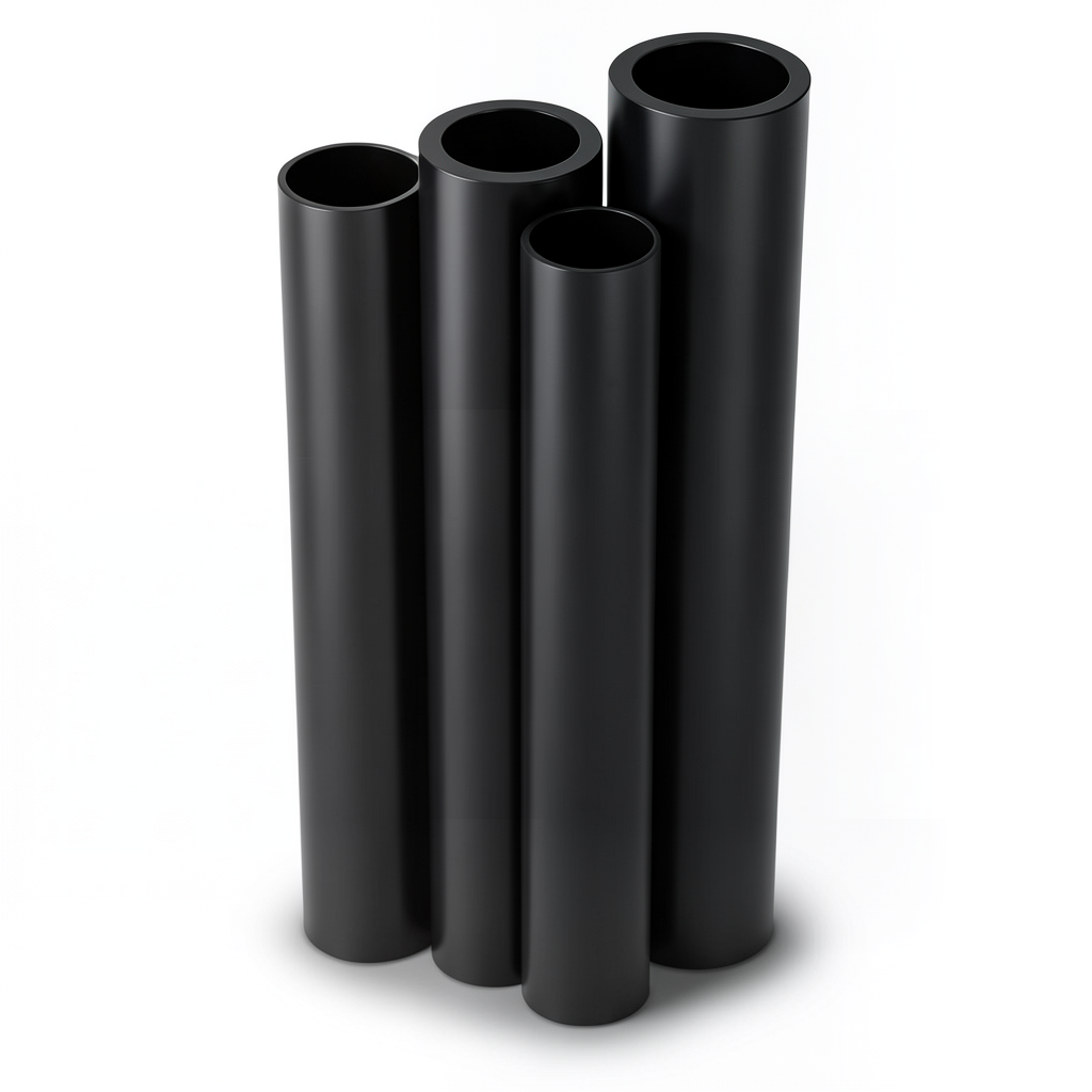مواسير HDPE PE 80 ضغط 8 بار قطر خارجي 315 مم سمك 28.6 مم لون أسود