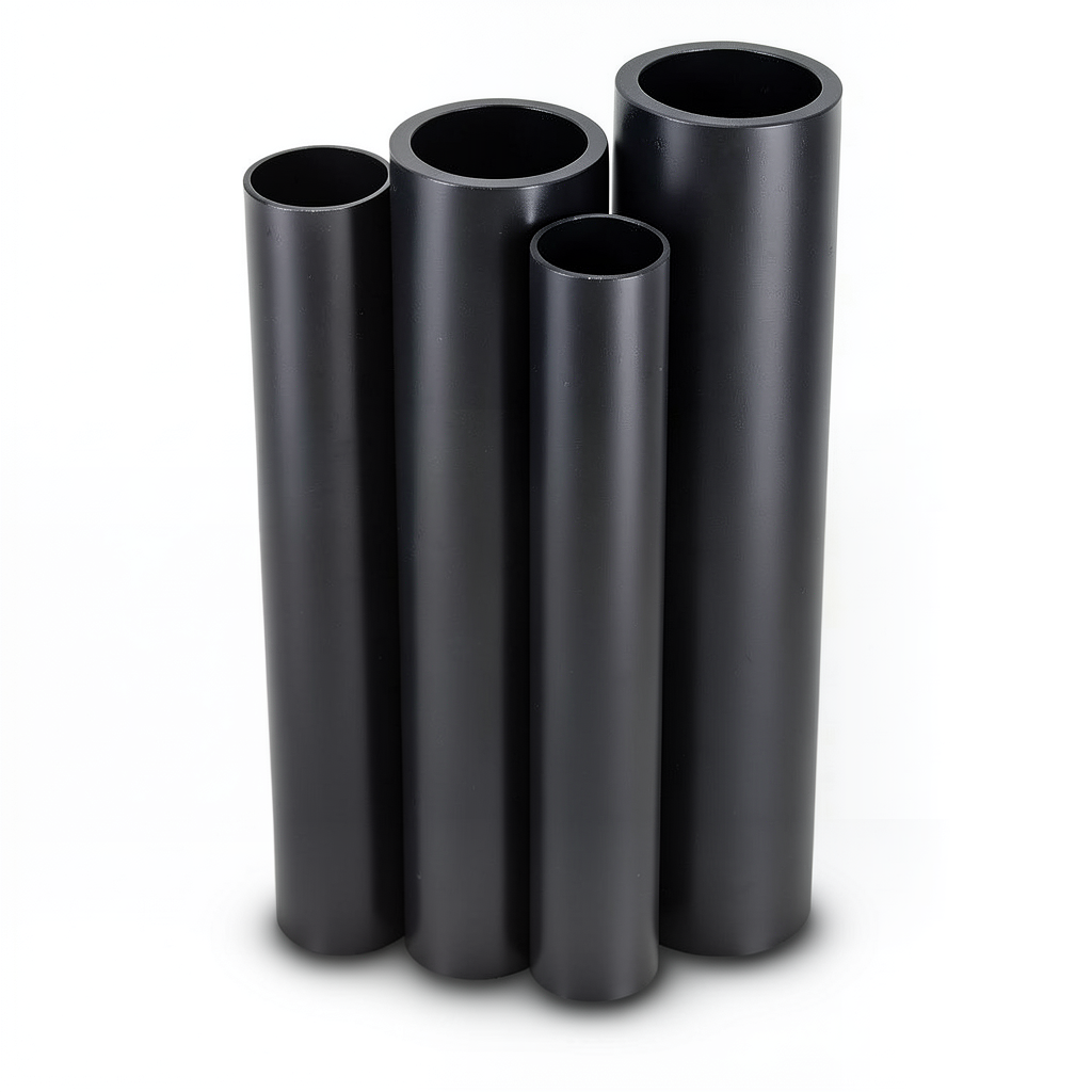 HDPE Pipes PE 80 Pressure 12.5 Bar Diameter 630 mm Thickness 57.2 mm Black