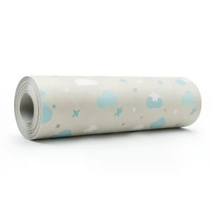 American Wall Covering Youth & Children 10m x 0.53m Beige Cyan