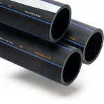 أنابيب HDPE السعودي PE 100 ضغط 6 بار قطر خارجي 560 مم سمك 21.4 مم لون اسود | مصنع أنظمة الانابيب السعودي (SPS)