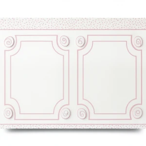 American Wallpaper Youth & Children 10m x 0.53m Off White Pink