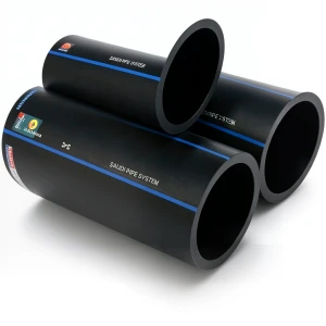 مواسير HDPE PE 100 ضغط 1 بار قطر خارجي 560 مم سمك 50.8 مم لون أسود | مصنع أنظمة الانابيب السعودي (SPS)