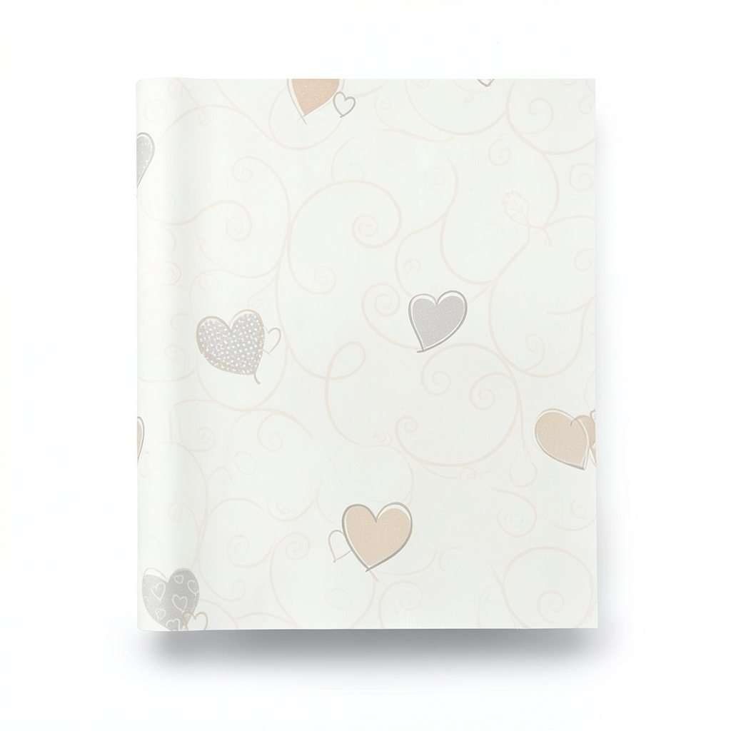 Youth and Children Wallpaper Off White with Beige, 10m x 0.53m