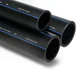 أنابيب HDPE السعودي PE 100 ضغط 6 بار قطر خارجي 630 مم سمك 24.1 مم لون أسود | مصنع أنظمة الانابيب السعودي (SPS)
