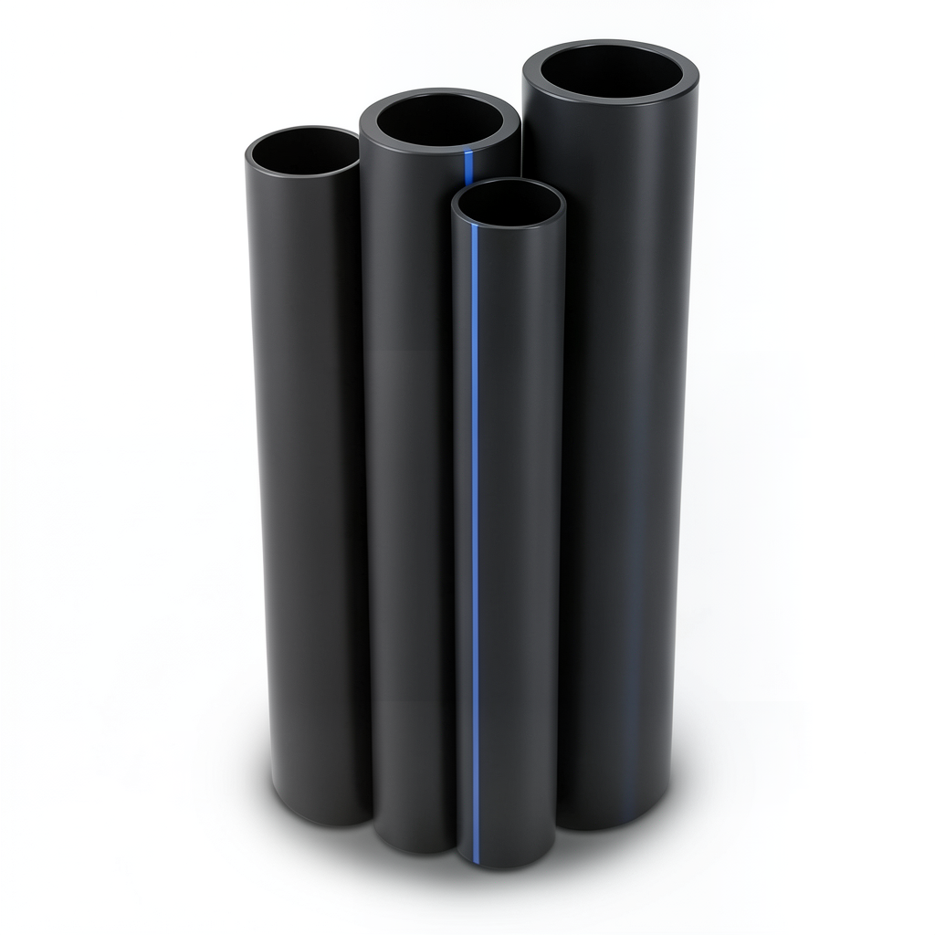Al-Rajhi Irrigation HDPE Pipes PE 80 Pressure 16 Bar Diameter 180 mm Thickness 20.1 mm Black
