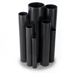 مواسير UPVC ضغط 6 بار قطر خارجي 710 مم سمك 20.7 مم لون أسود