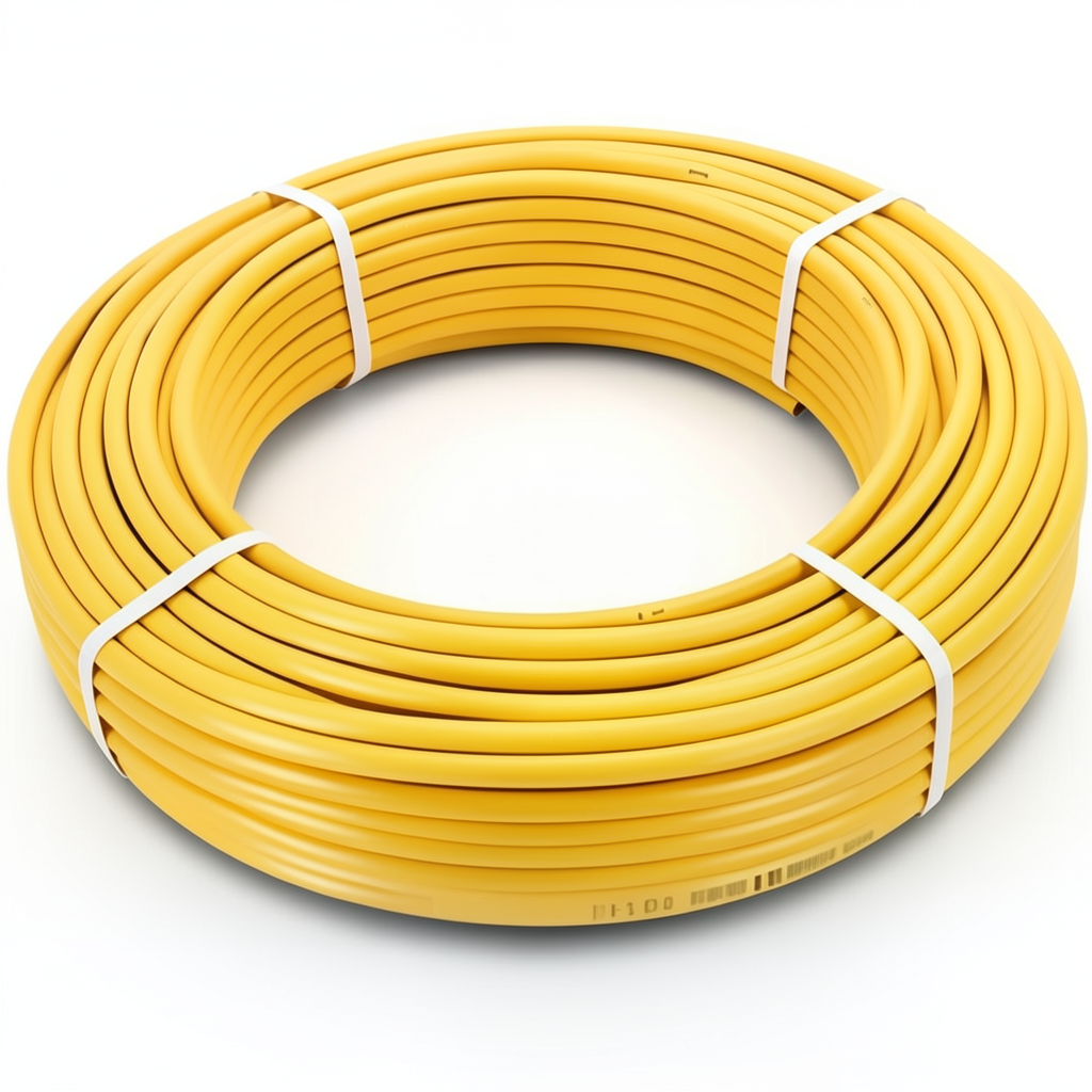 أنابيب HDPE الراجحي PE 100 ضغط 10 بار قطر خارجي 25 مم سمك 3 مم لون أصفر