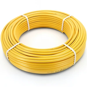 أنابيب HDPE الراجحي PE 100 ضغط 10 بار قطر خارجي 25 مم سمك 3 مم لون أصفر