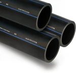 أنابيب SPS HDPE PE 100 ضغط 10 بار قطر خارجي 630 مم سمك 37.4 مم لون أسود | مصنع أنظمة الانابيب السعودي (SPS)
