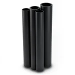 HDPE Pipes PE 80 Pressure 16 Bar 200 mm Diameter 22.4 mm Thickness Black