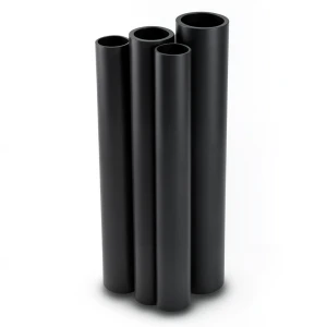 HDPE Pipes PE 80 Pressure 16 Bar 200 mm Diameter 22.4 mm Thickness Black