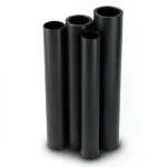 مواسير HDPE PE 80 ضغط 16 بار قطر 200 مم سمك 22.4 مم لون أسود