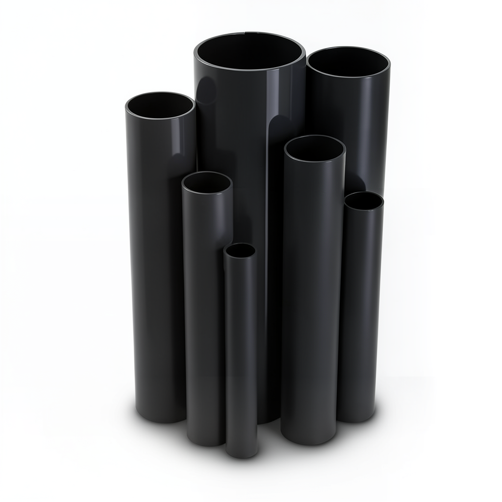 مواسير UPVC ضغط 2.5 بار قطر خارجي 160 مم سمك 1.8 مم لون اسود