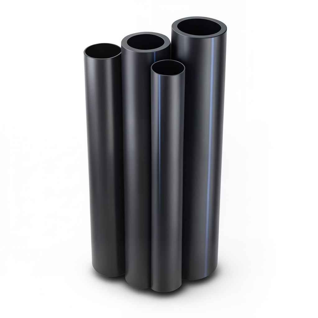 مواسير HDPE PE 80 ضغط 16 بار قطر 225 مم سمك 25.2 مم لون أسود