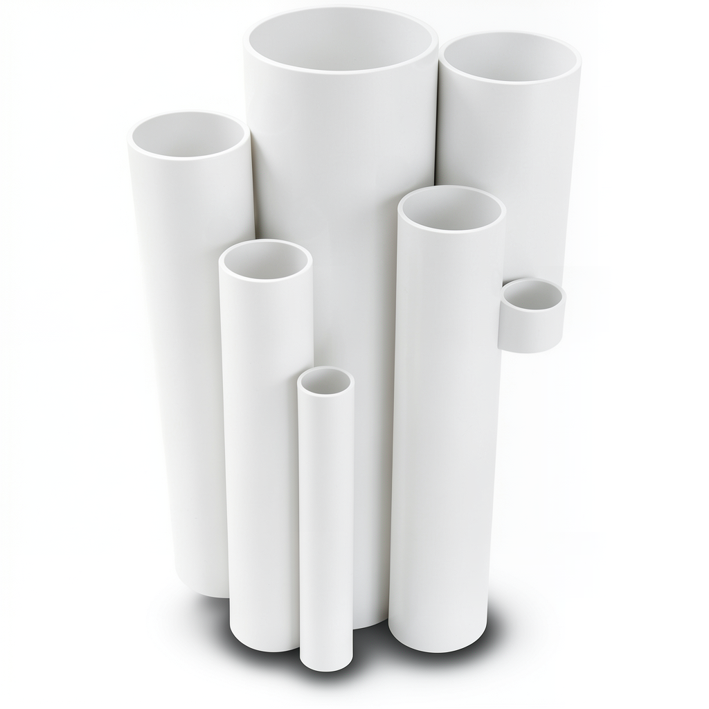 مواسير UPVC ضغط 4 بار قطر خارجي 160 مم سمك 3.2 مم لون أبيض