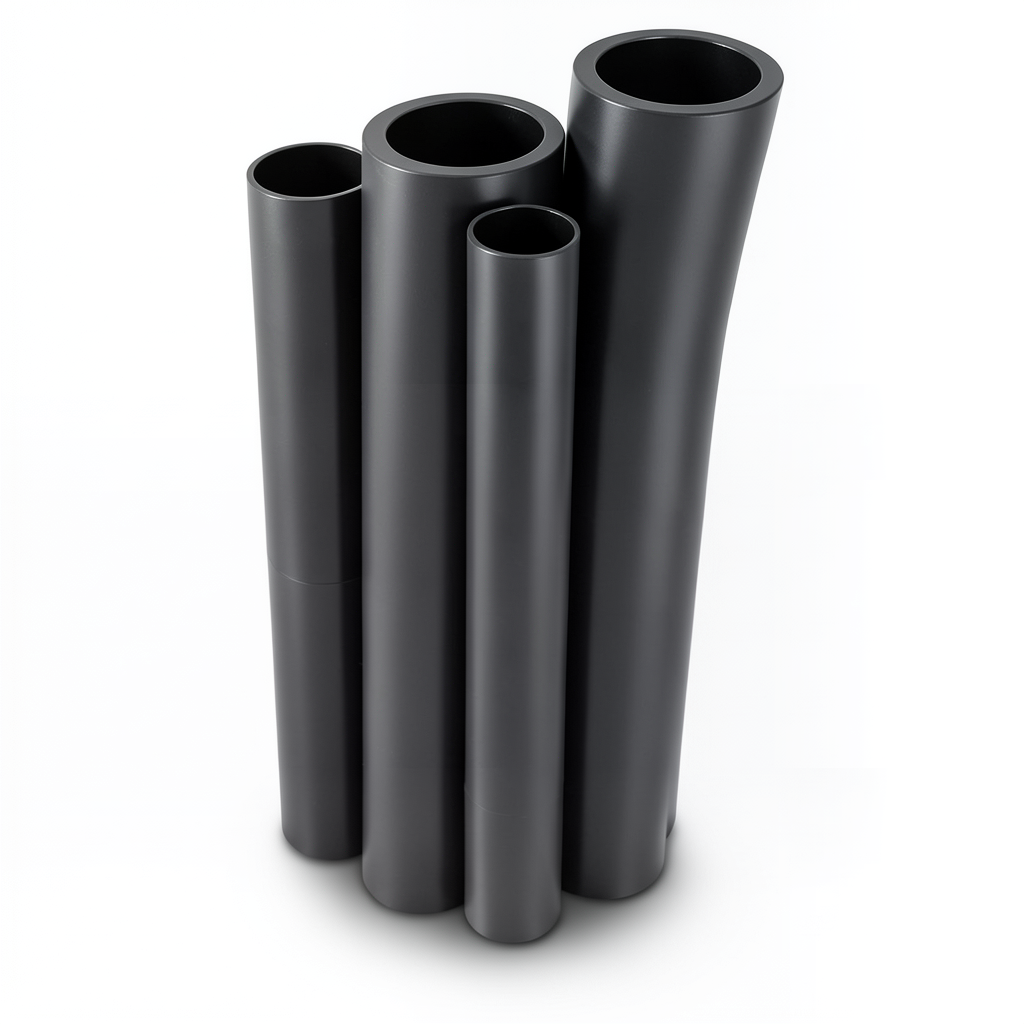 مواسير HDPE PE 80 ضغط 16 بار قطر 225 مم سمك 25.2 مم لون أسود