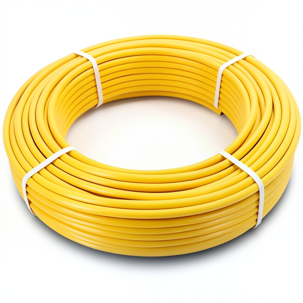 أنابيب HDPE PE 100 ضغط 10 بار قطر 32 مم سمك 3 مم لون أصفر