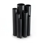 مواسير UPVC ضغط 6 بار قطر خارجي 160 مم سمك 4.7 مم لون اسود