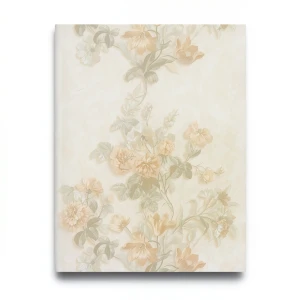 Floral Wallpaper 10 m x 0.70 m Pale Beige, Model 13019
