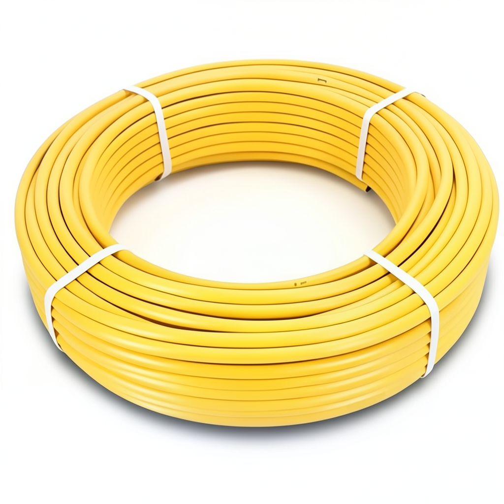 أنابيب HDPE PE 100 ضغط 10 بار قطر 40 مم سمك 3.7 مم لون أصفر